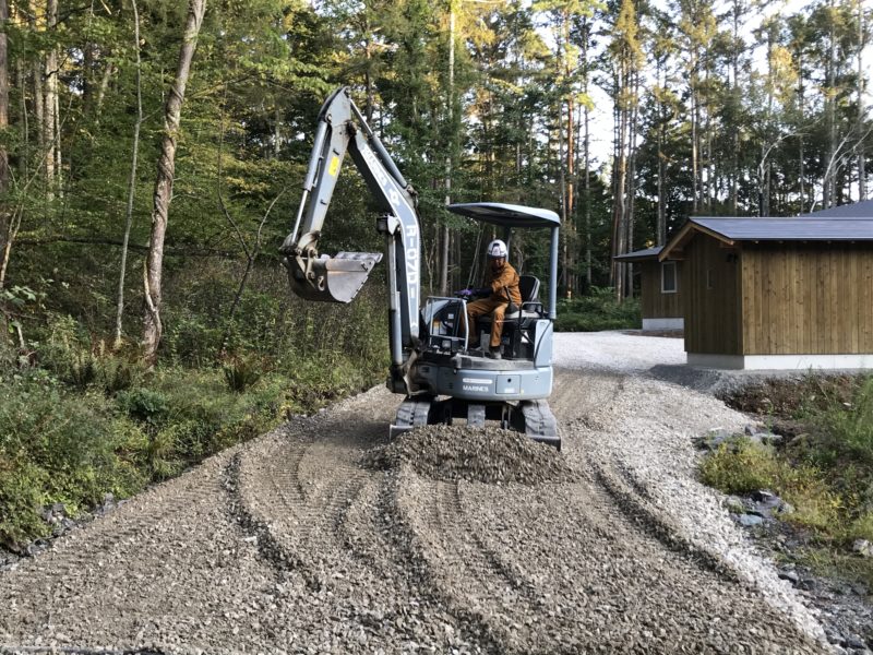 原村の住宅　外構工事