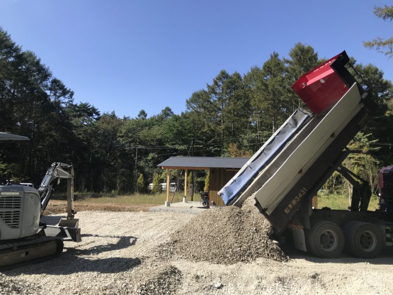 原村の住宅　外構工事