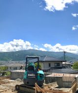基礎工事「らせんが繋ぐ４層の家」松本市