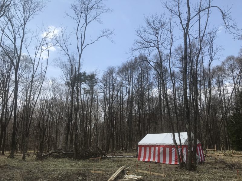 地鎮祭「山の家：静と動の同居」原村の別荘