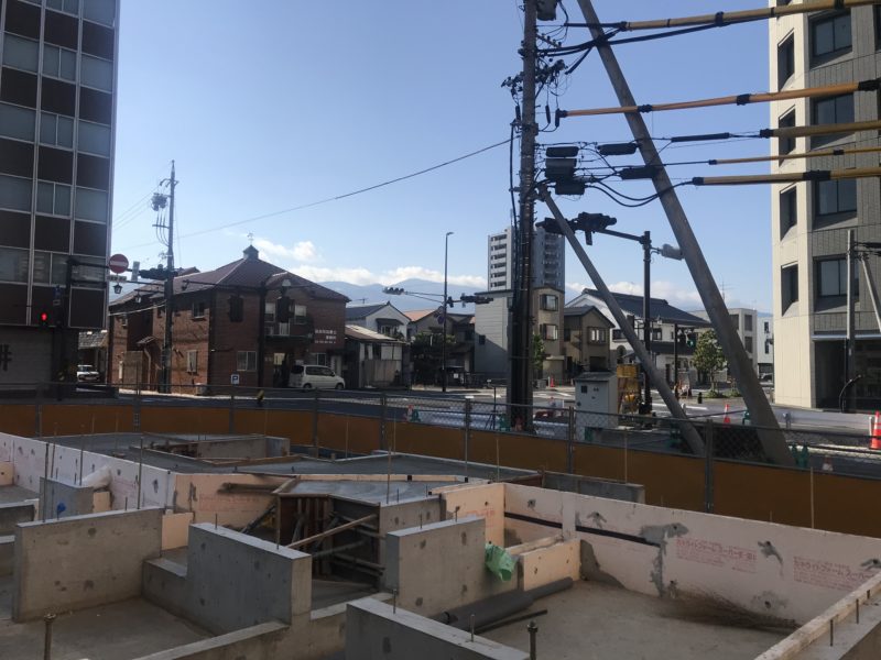 街角のコートハウス　松本市　基礎工事