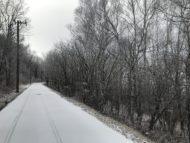 雪道を走るのは今シーズン初