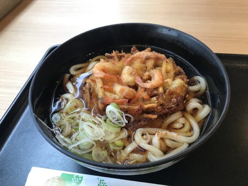 かき揚げうどん　姨捨サービスエリア