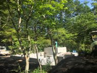 基礎の最終段階 軽井沢の別荘「大きな木かげ」