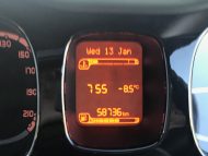 土曜日の今朝 クルマの温度計はマイナス８℃