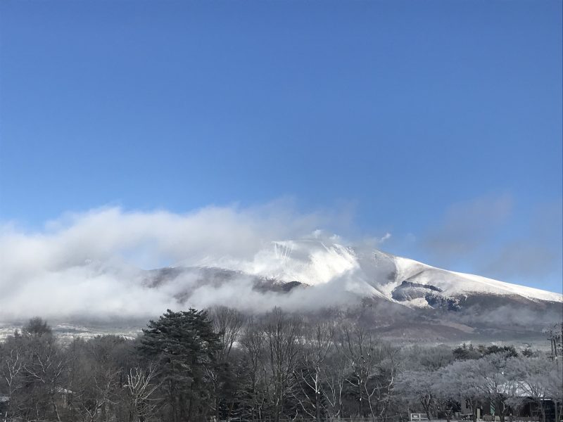 軽井沢から見える浅間山