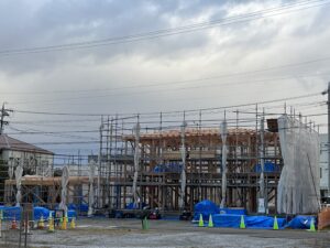 上棟しました「軒庭」松本市