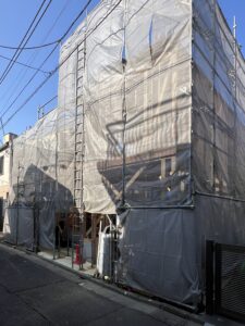 Zoomで住宅設計の打合せ、上棟式(世田谷区の住宅)/ 先週末の林建築設計室