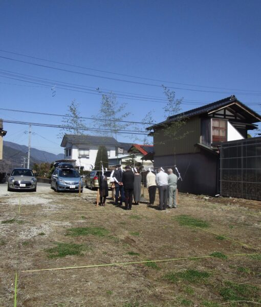 地鎮祭「平屋のコートハウス」松本市