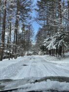 蓼科高原 20cmの積雪