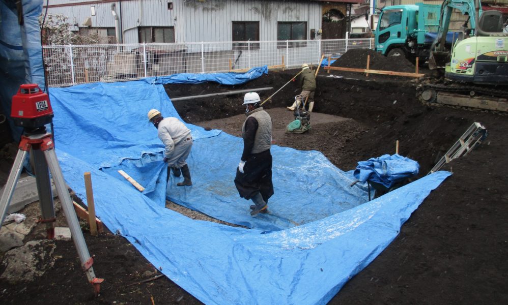 基礎工事　群馬県嬬恋村