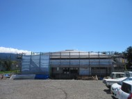 屋根の工事が終わりました 松本市寿竹渕公民館