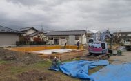 基礎工事「角地に建つ平屋」松本市