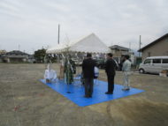 地鎮祭「中庭と暮らす家」松本市