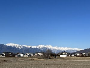 安曇野市内の計画敷地へ