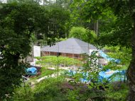 方形屋根の板金工事「たてしな森の家」茅野市
