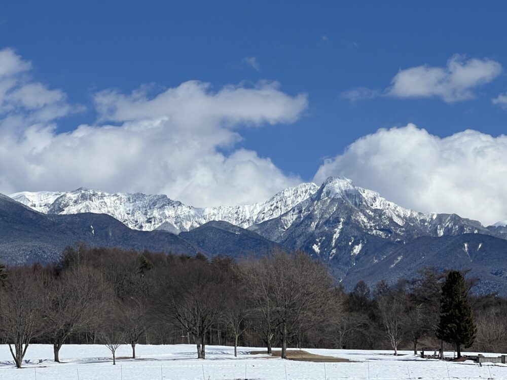 八ヶ岳　蓼科アトリエへ向かう途中　2024.3.10