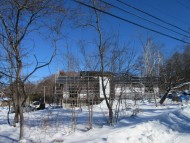 青空と雪が綺麗でした 原村の別荘