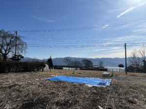 着工しました　伊那市の住宅「伊那谷の平屋」
