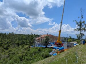上棟　霧ヶ峰高原の住宅「視座の家」