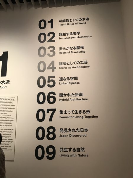 日本の建築展　森美術館