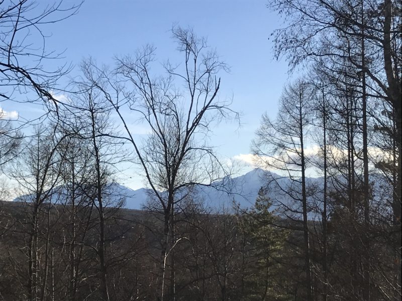 蓼科のアトリエから見える風景