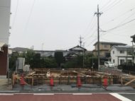 基礎形状は正方形「対角にひらく家 」松本市
