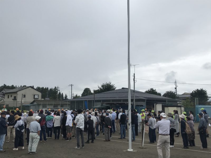 避難訓練　松本市寿竹渕町会