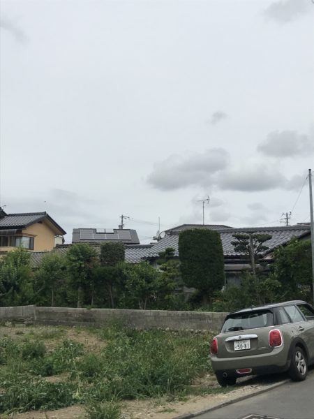 松本市 I邸の敷地